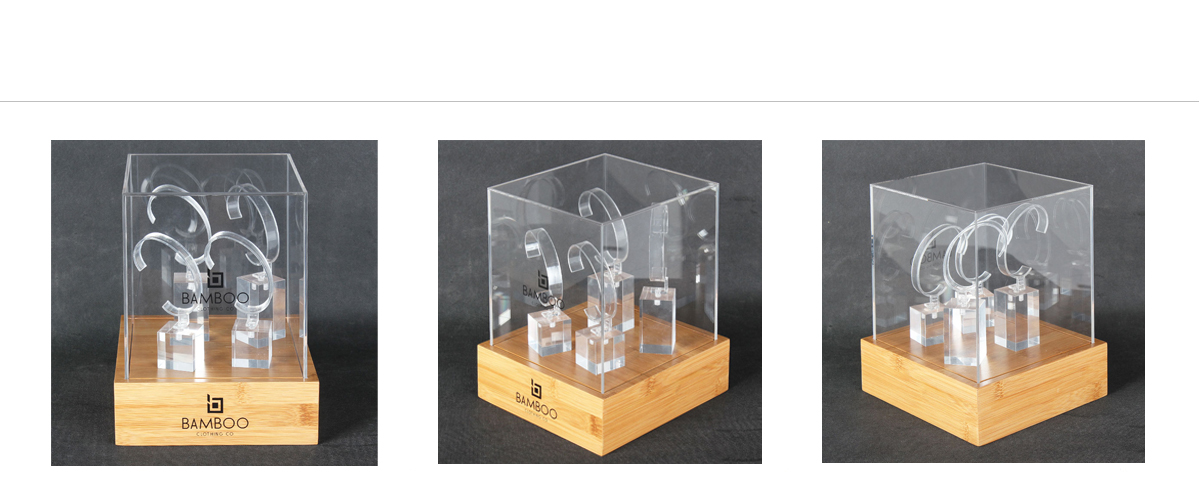 定制熱銷(xiāo)亞克力手表珠寶展示盒臺(tái)面小展柜